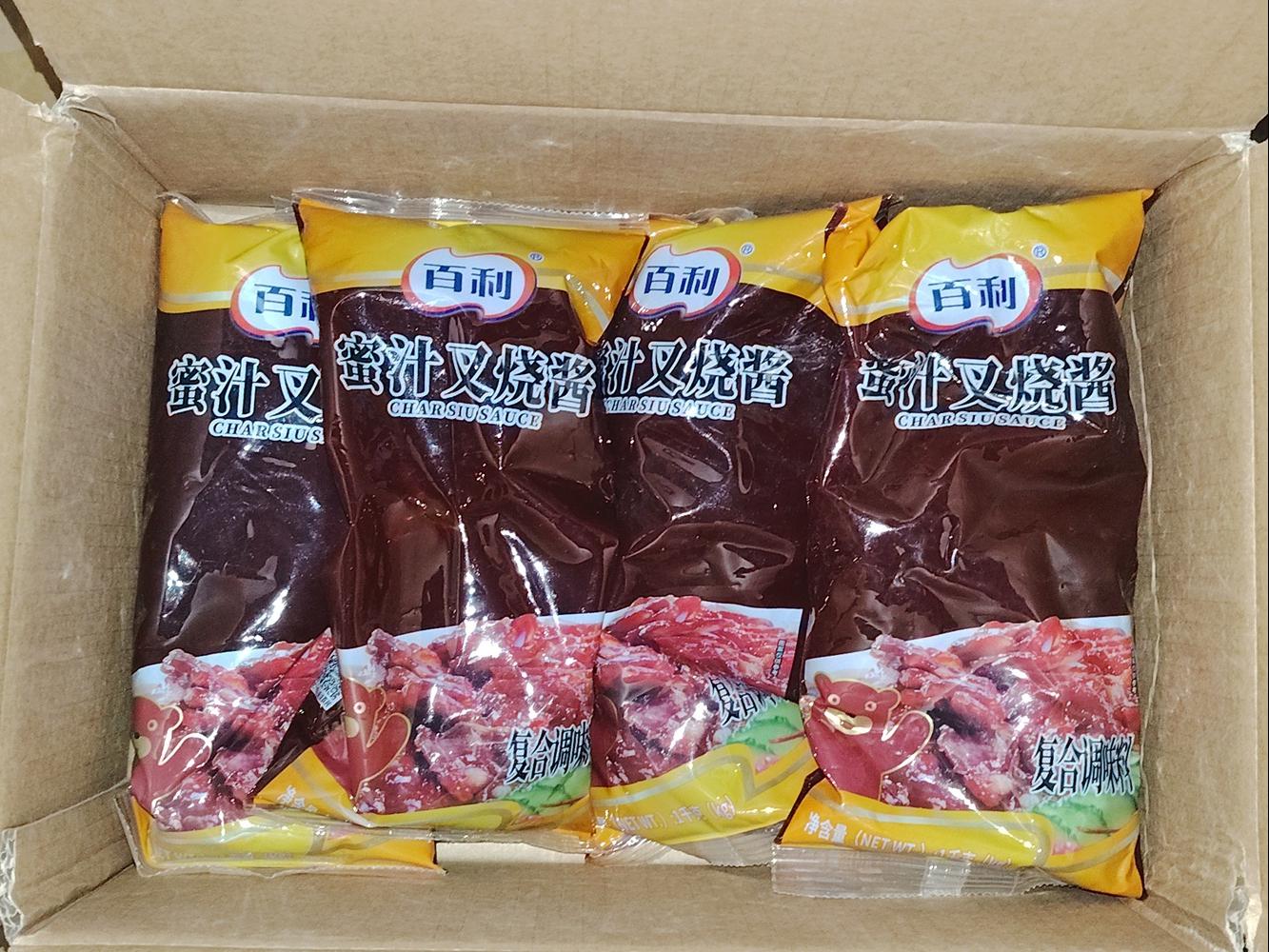 Premium Honey Char Siu Sauce (1kg Bag 12 Count) Authentic Chinese BBQ Marinade & Seasoning