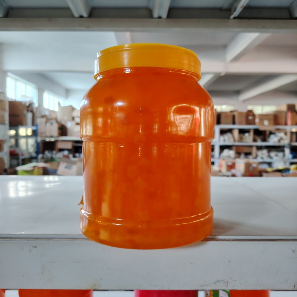 Peach Fruit Chunk Sauce for Bubble Tea & Shaved Ice 2.6kg Bulk Jar Fresh Taste 12-Month Shelf Life for Drinks & Desserts