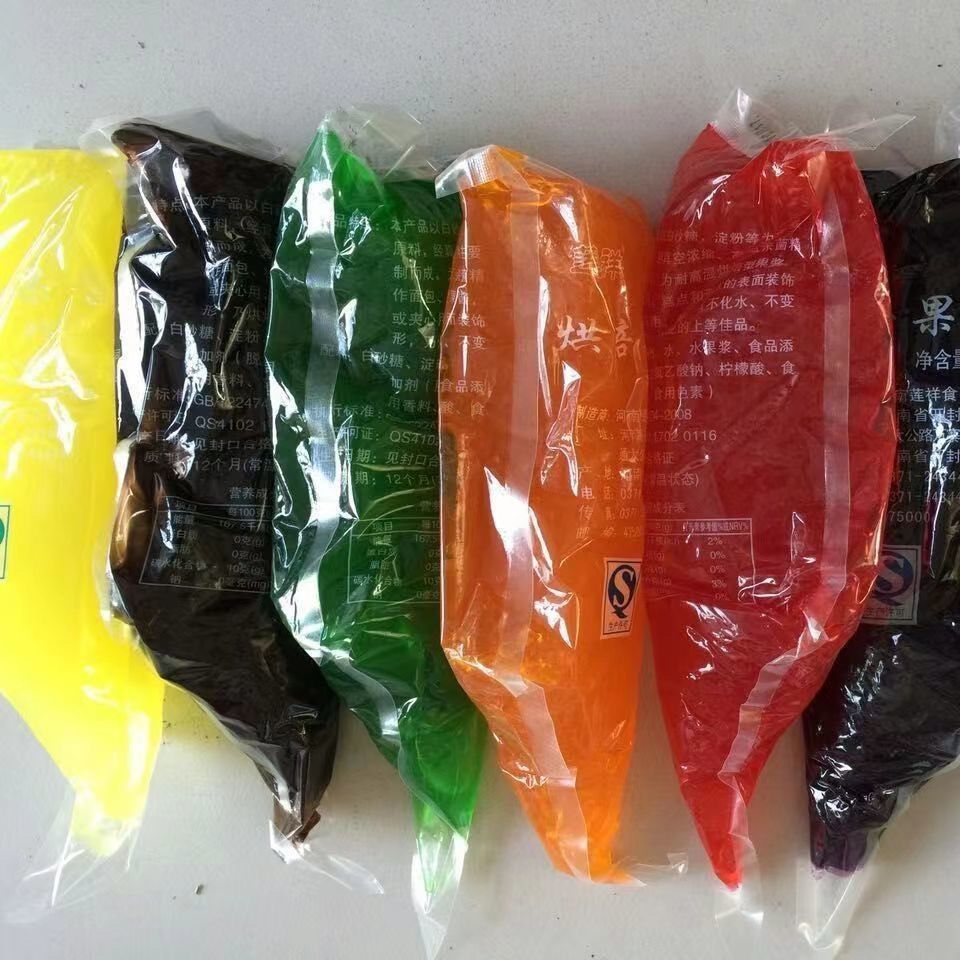 Baking Fruit Jam (7 Flavors Optional) - 1kg/Bag, 10kg/Carton, for Bakery & Dessert Decoration
