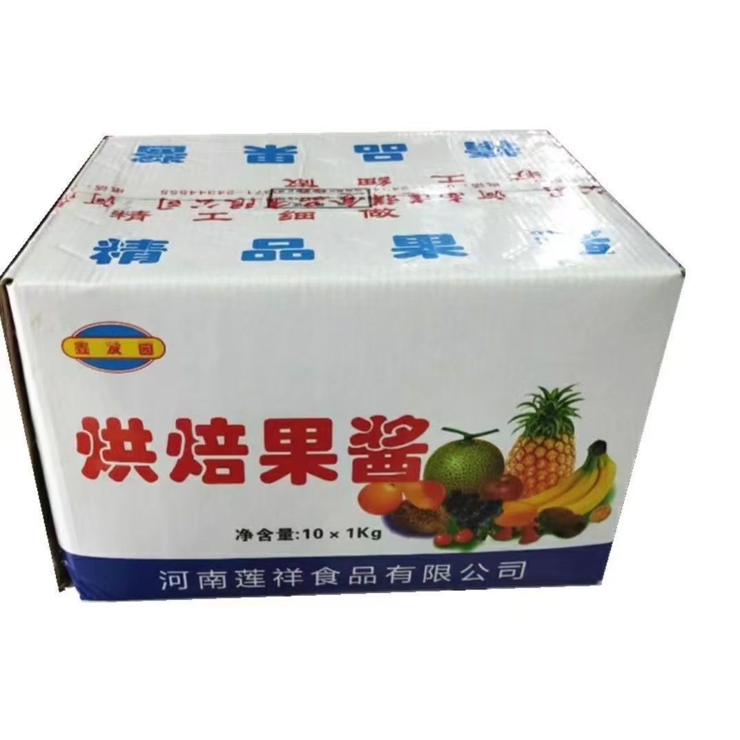 Baking Fruit Jam (7 Flavors Optional) - 1kg/Bag, 10kg/Carton, for Bakery & Dessert Decoration
