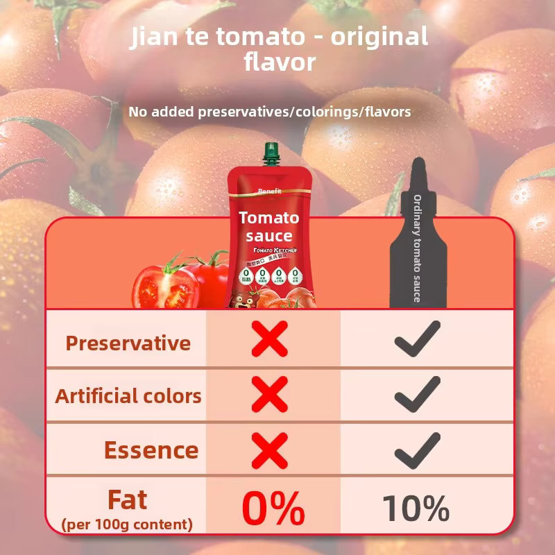 Bailey's Tomato Sauce Sweet Honey Mustard Egg Yolk Flavors Children's No Additives Hand-held Cake 330g Small Package 360 Days