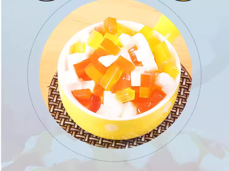 Three-Color Fruit Crystals 2.5kg  Colorful Toppings for Bubble Tea, Smoothies & Desserts  Premium Quality From China