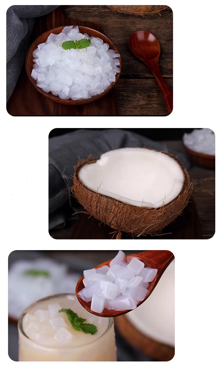 Coconut Jelly 2.5kg  Natural Tapioca Pearls & Fruit Mix for Bubble Tea, Smoothies & Desserts  Premium Quality From China