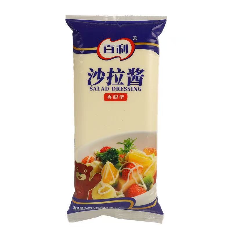 Barry Salad Dressing (Sweet Type) - Smooth & Creamy, 1kg*12 Bags/Box, Ideal for Sushi, Sandwiches, Salads & Hand - Held Pancakes, Commercial Use Recommended