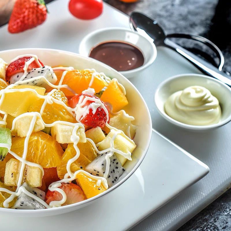 Barry Salad Dressing (Sweet Type) - Smooth & Creamy, 1kg*12 Bags/Box, Ideal for Sushi, Sandwiches, Salads & Hand - Held Pancakes, Commercial Use Recommended