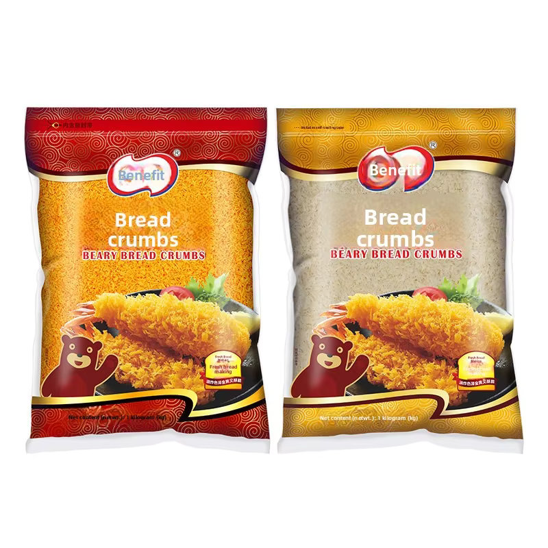 Baili Breadcrumbs Special Coating for Fried Chicken Cutlets Pancakes 1kg X 10 Pack Commercial Size 360-Day Shelf Life Made China
