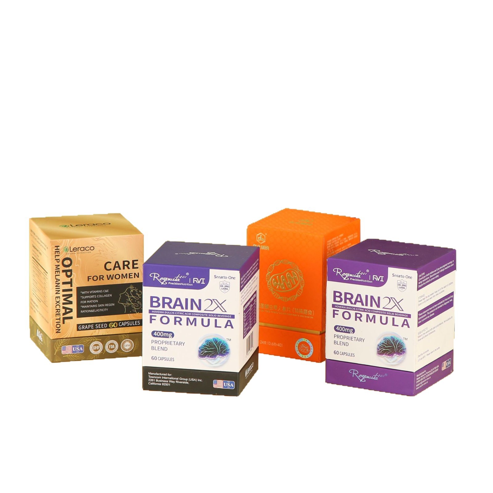 Custom packaging box Tiandi cover kraft paper box small batch white cardboard color printing cosmetic box custom