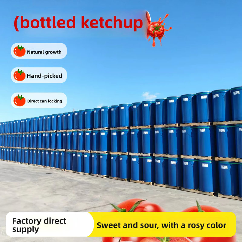 Cross-border Kangguo Cold-Breaking Process 230L Bulk Tomato Sauce (36-38% Brix) Drum-Wholesale Direct Inner Mongolia 24 Months