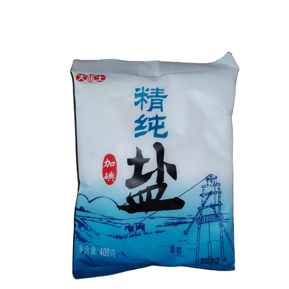 Refined Pure Deep-Well Table Salt Bulk 400g * 50 Packs Per Case Edible Cooking & Seasoning Henan Zhigong 36 Months Shelf Life