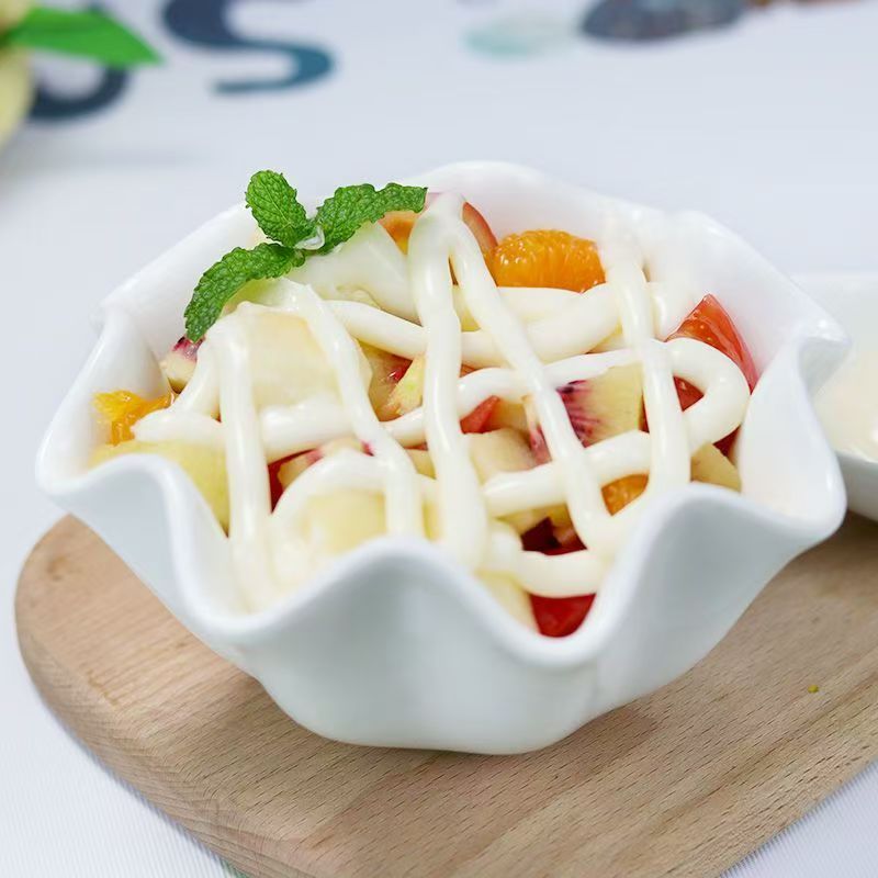 Jinbaile Sweet Salad Dressing 1kg - Creamy Salad Sauce for Burgers, Sandwiches & Vegetables, Bulk Pack for Home/Restaurant