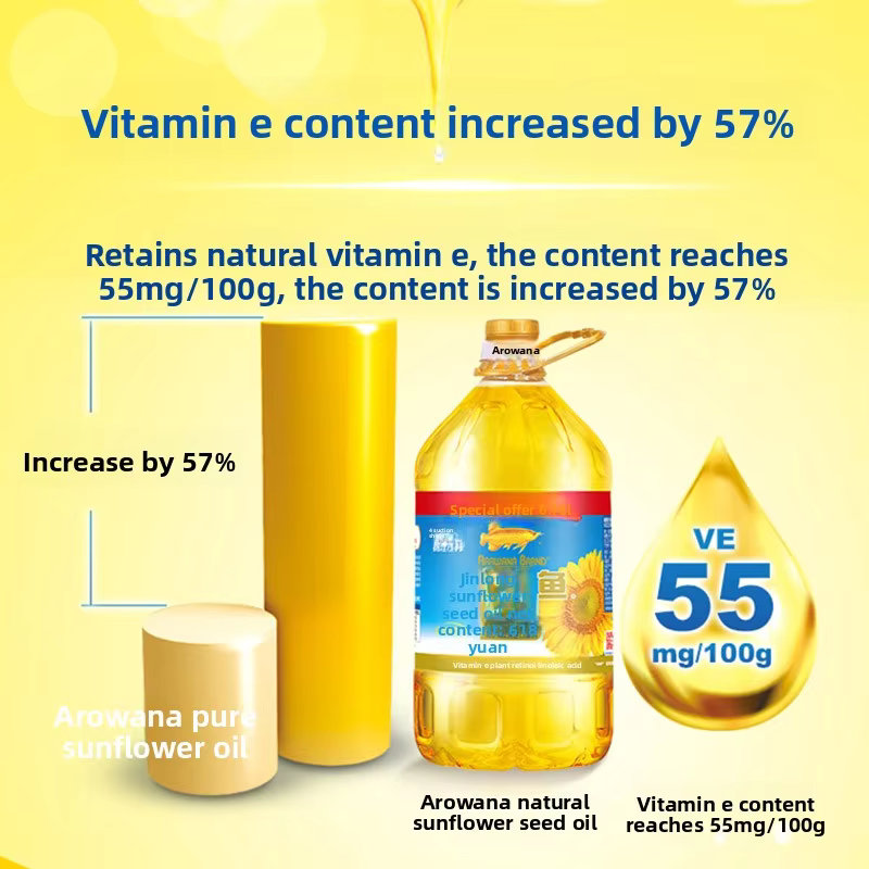 6.18L Sunflower Oil – Ideal for Big Families, Great for Frying, Grilling & Salad Dressings, Non-GMO & Pure