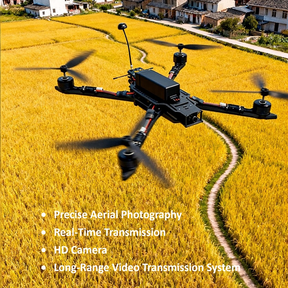 15-inch FPV Crossing 6KG Aircraft 5.8G2.5W Figure Transmission Racing UAV Carbon Fiber Fuselage