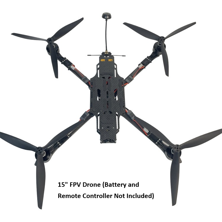 15-inch FPV Crossing 6KG Aircraft 5.8G2.5W Figure Transmission Racing UAV Carbon Fiber Fuselage