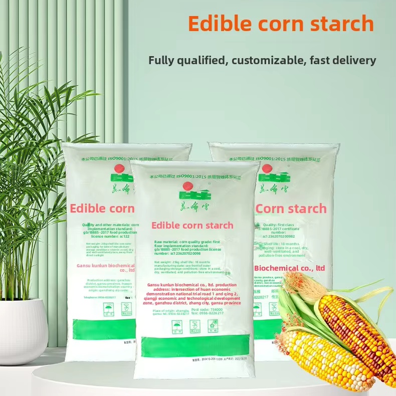 Premium Food-Grade Corn Starch – High Purity & Non-GMO – 25kg Bulk Bag – Global Shipping Available
