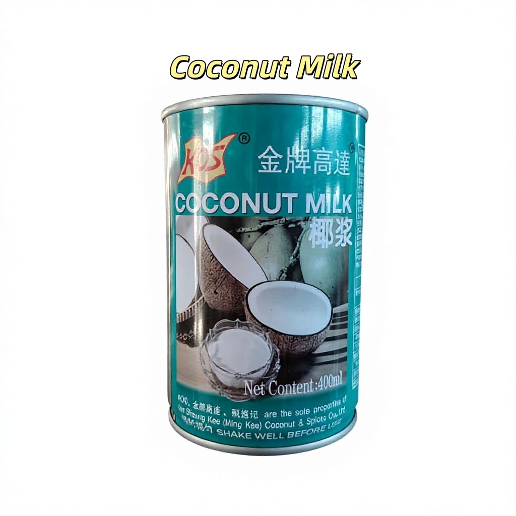 Coconut Milk for Cooking 400ml Canned Coconut Cream Made in China 24 Months Shelf Life for Thai Curries Desserts & Coffee Drinks