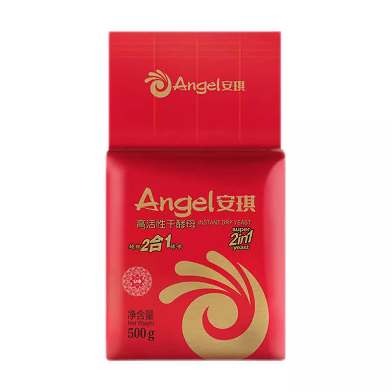 Angel 2-in-1 Yeast Powder 500g X20 Bags High Sugar Resistance High Activity Instant Dried Bread Baking Powder 24 Months Shelf