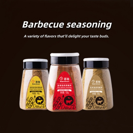 BBQ Seasoning Set (Original, Spicy & Cumin) - 130g Each - Authentic Chinese Dry Rub & Spice Blend for Grilling, Smoking, Air Fryer, Meat, Chicken, and Vegetables