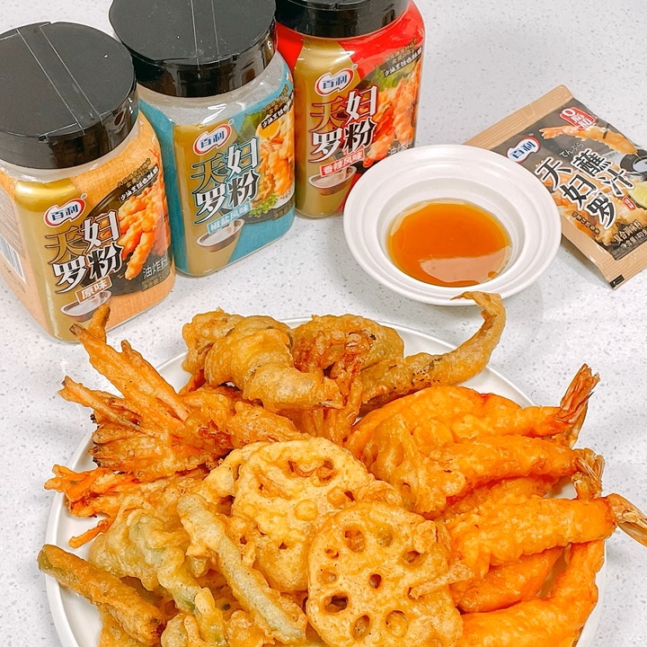 Wheat-Based Tempura Batter Mix Crispy Fried Shrimp & Chicken Coating Powder Spicy Flavor