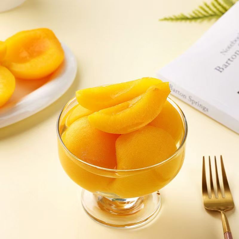 Premium Canned Yellow Peaches in Syrup – 820g x 24 Cans, Grade A, 2-Year Shelf Life, Ready to Eat or Chill – Ideal for Desserts & Baking