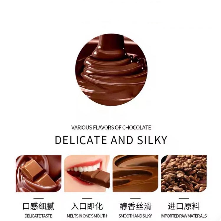 Compound Dark Chocolate Solid Cube Blocks Bulk for Baking Ice Cream Mousse Glazing & Decoration