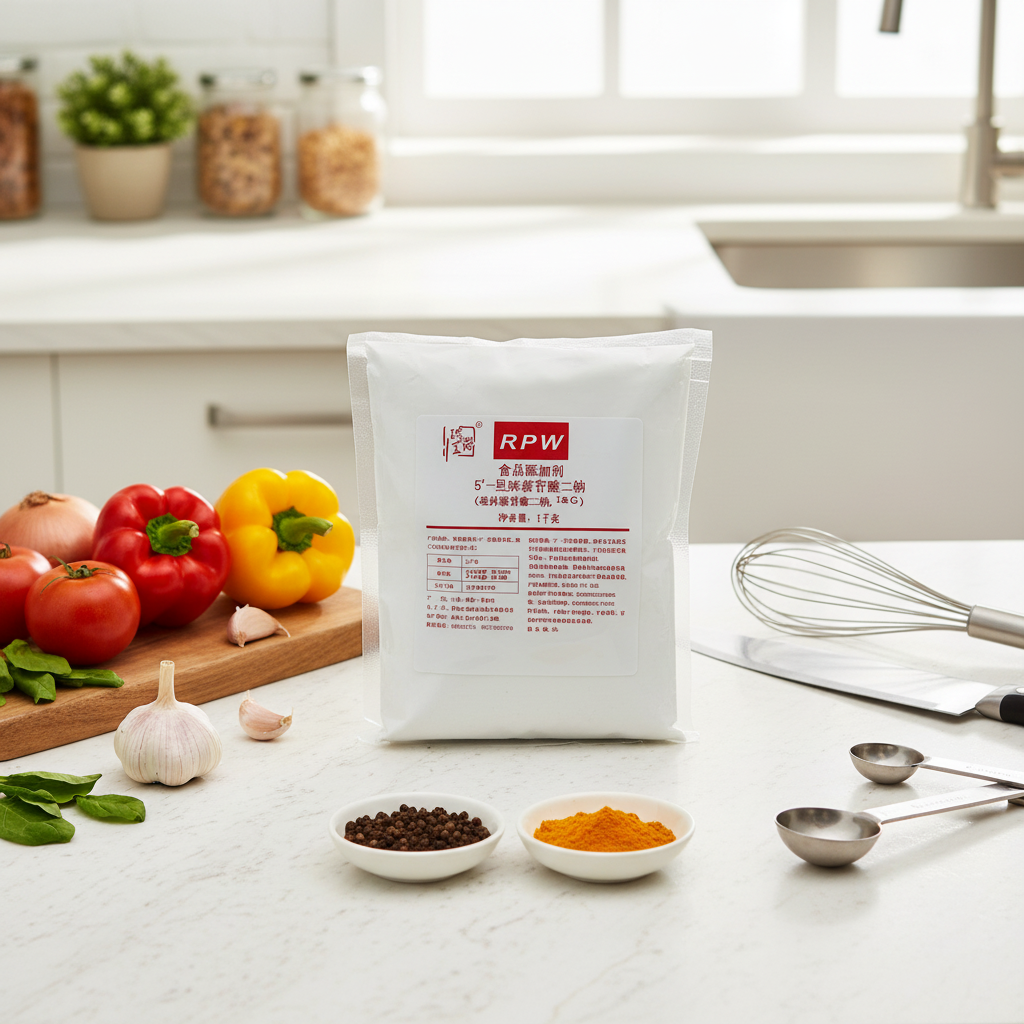 Food Grade I&G Flavor Enhancer Disodium 5-Ribonucleotide (IMP GMP) for Meat Sauce Soup Seasoning (1kg) 3-Year Shelf Life Qingdao
