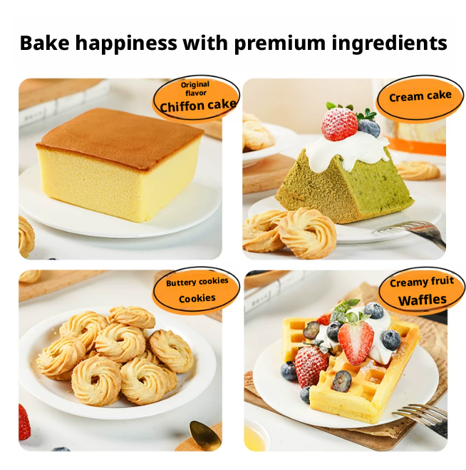 Low gluten flour cake powder 500g high gluten flour bread flour medium gluten flour steamed bread flour household wheat flour
