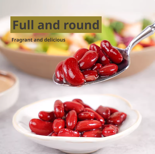 Zero fat red kidney beans open cans ready to eat sweet salty optional all-match delicious can be used for weight management tourism charging