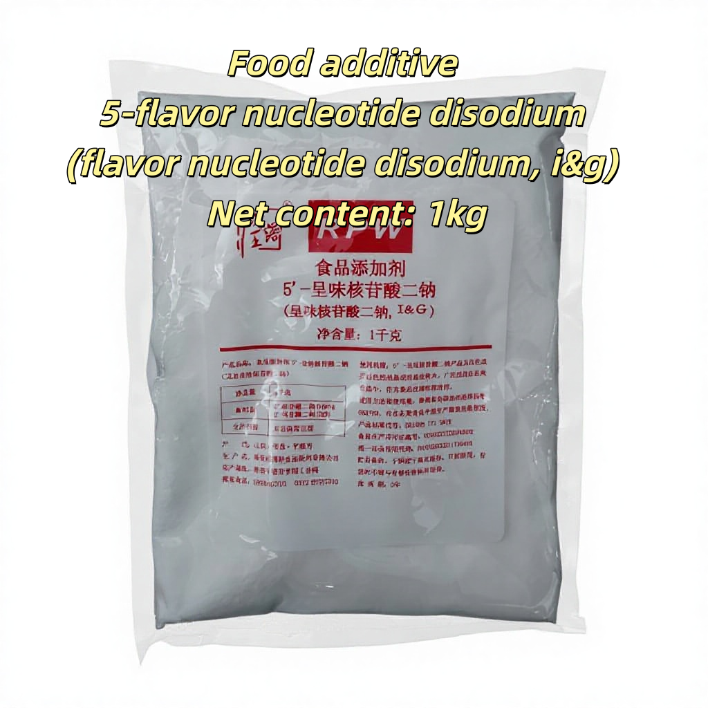 Food Grade I&G Flavor Enhancer Disodium 5-Ribonucleotide (IMP GMP) for Meat Sauce Soup Seasoning (1kg) 3-Year Shelf Life Qingdao