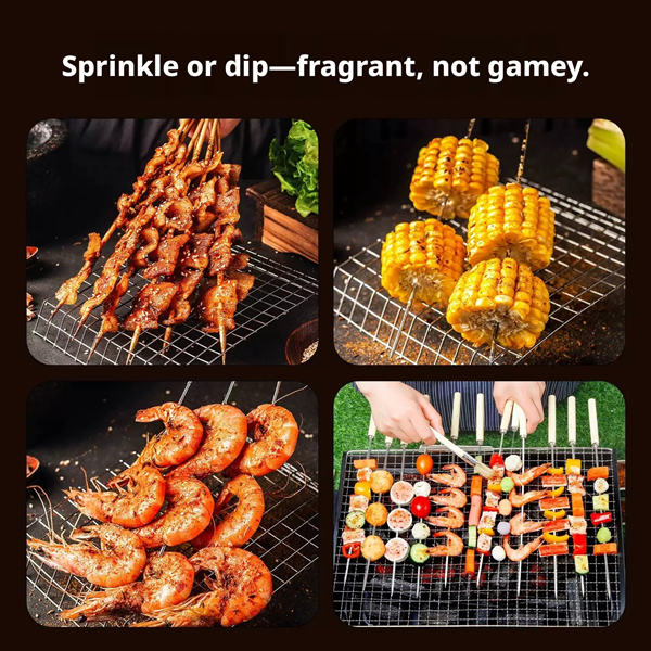 BBQ Seasoning Set (Original, Spicy & Cumin) - 130g Each - Authentic Chinese Dry Rub & Spice Blend for Grilling, Smoking, Air Fryer, Meat, Chicken, and Vegetables