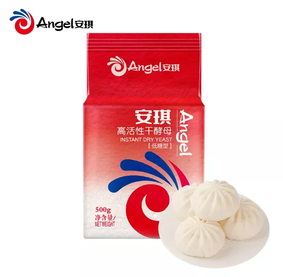 Angel Low-Sugar High-Activity Instant Dry Yeast Powder 500g Box Packaging 730 Days Shelf Life for Home Use Steamed Bun Rising