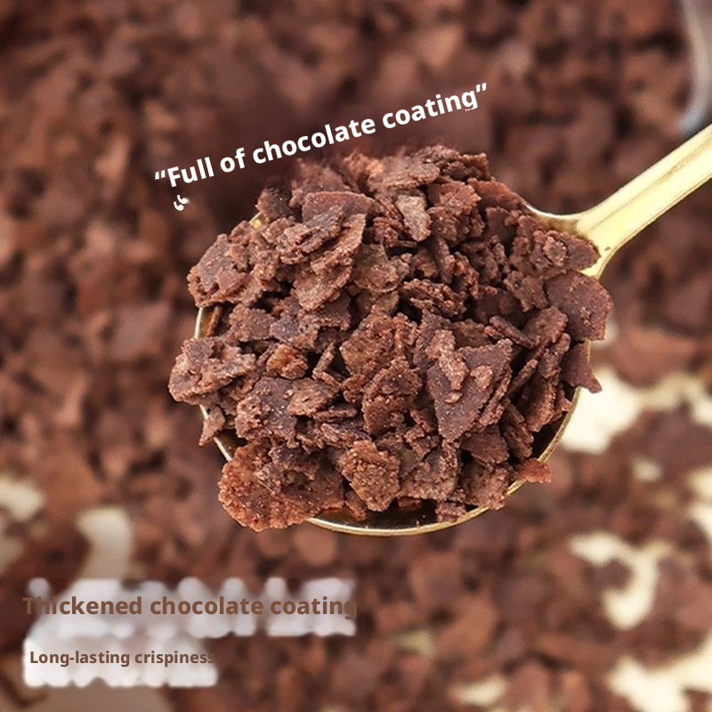 Coated Chocolate Crisps, 500g Bag - Crunchy Chocolate Coated Wafer Snacks for Baking, Ice Cream Topping & Desserts | Non-Dairy, Rich Flavor, Bulk Pack