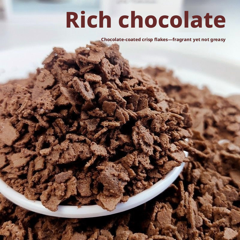 Coated Chocolate Crisps, 500g Bag - Crunchy Chocolate Coated Wafer Snacks for Baking, Ice Cream Topping & Desserts | Non-Dairy, Rich Flavor, Bulk Pack