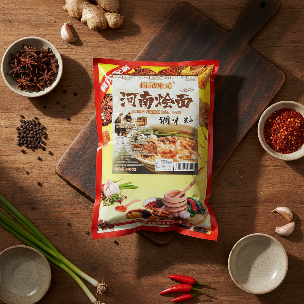 Henan Zhigong Hot Pot Noodle Seasoning Mix 908g Pack Authentic Chinese Flavor Beef Mutton Hand-Pulled Noodles Umami Flavor