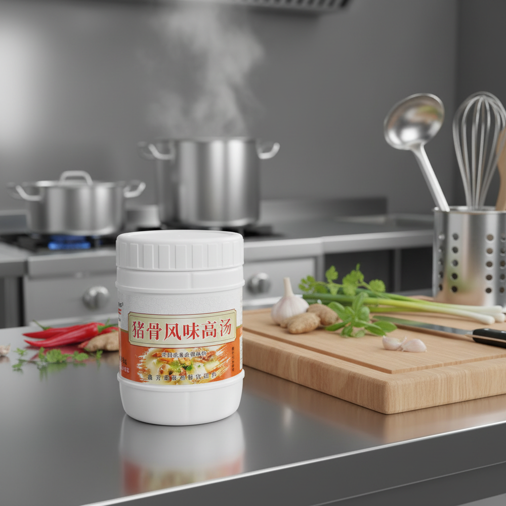 Pork Bone Broth Paste 1kg Chinese Flavor Enhancer for Hot Pot Noodles & Dumplings with 18-Month Shelf Life