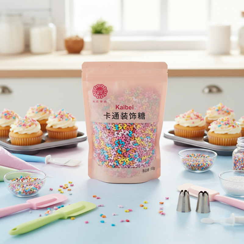 Cartoon Decorative Candy Sprinkles - Solid Pressed Candy for Baking, Dessert Decoration | Kaibei Food 18 Months Shelf Life