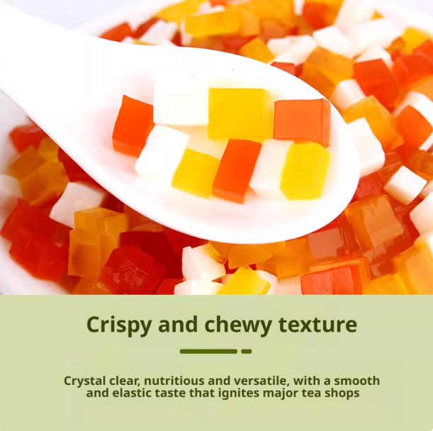 Three-Color Fruit Crystals 2.5kg  Colorful Toppings for Bubble Tea, Smoothies & Desserts  Premium Quality From China