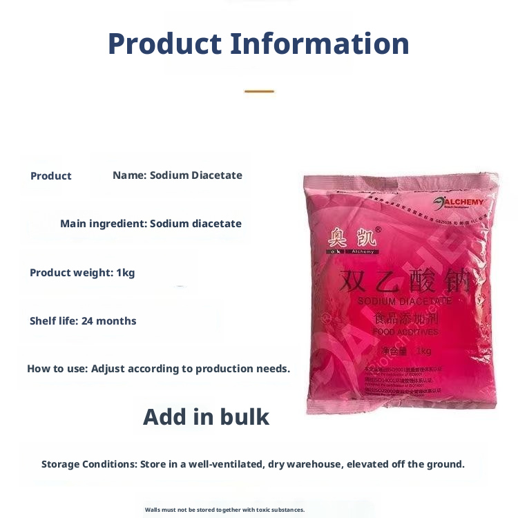 Sodium Diacetate Food Grade Preservative 1kg Anti-Mold for Feed & Cereals 2 Year Shelf Life China Origin In-Stock Wholesa