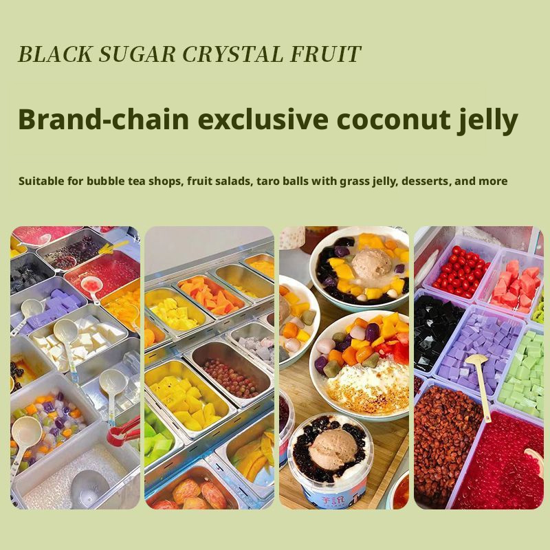 Brown Sugar Crystal Syrup (Bubble Tea Topping) – 2.5kg Bulk Size, Ready-to-Use for Boba Tea, Desserts & Beverages(1)