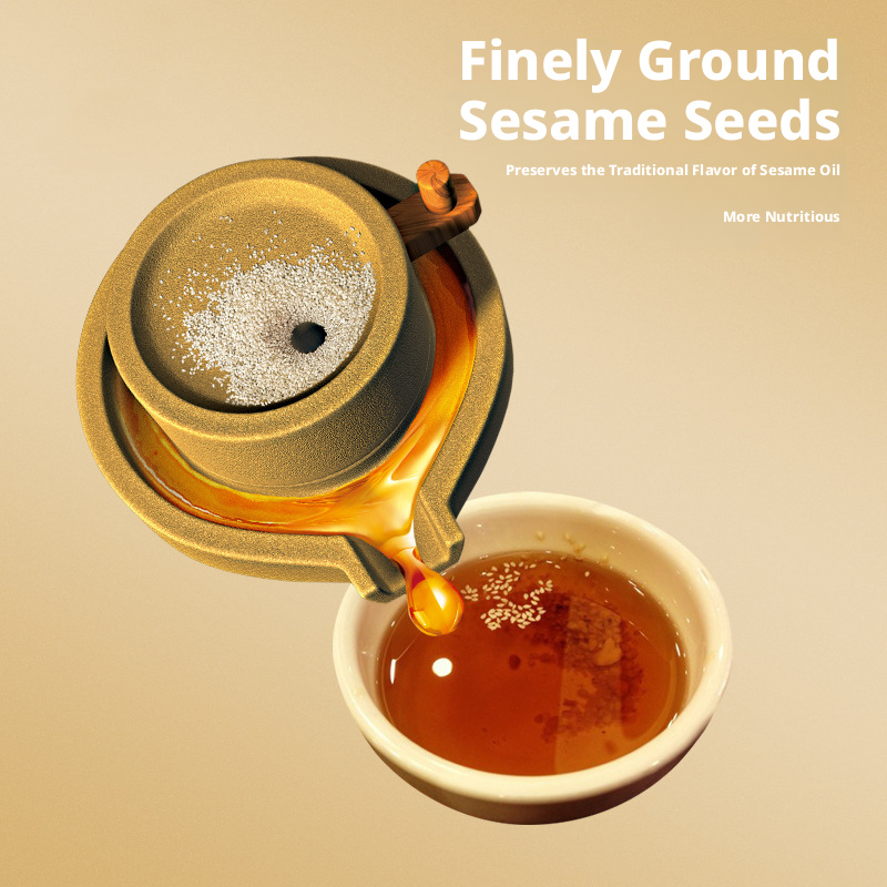 Henan Pure Stone Ground Sesame Oil OEM Private Label Cold Pressed 5L Bulk Seasoning for Cooking