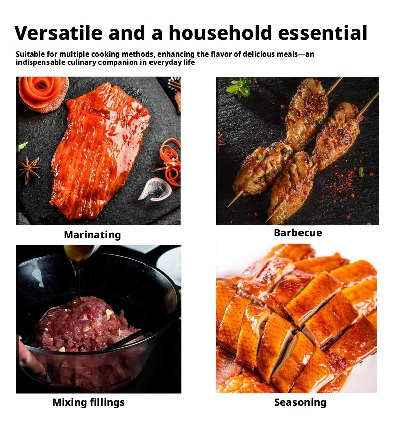 Premium Honey Char Siu Sauce (1kg Bag 12 Count) Authentic Chinese BBQ Marinade & Seasoning