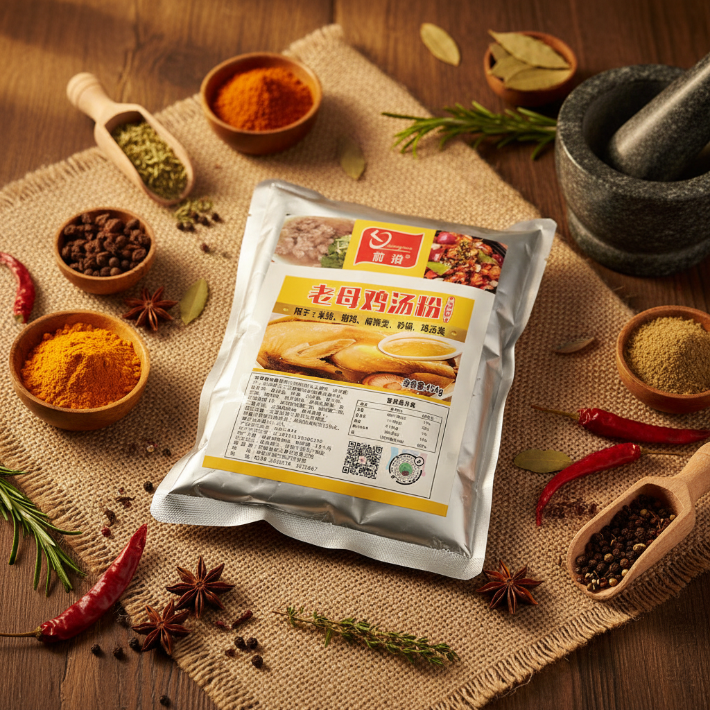 Old Hen Chicken Seasoning Sauce Noodles & Rice Hot Pot Authentic Chinese Flavor Base 454g Pack 18-Month Shelf Life Henan Zhigong