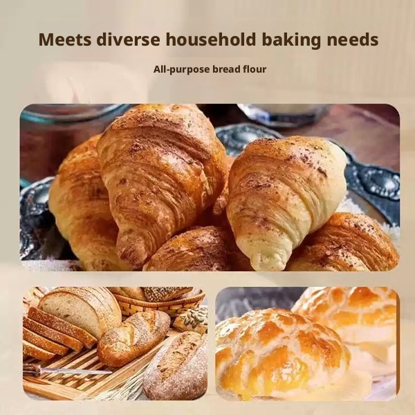 25kg Commercial High-Gluten Bread Flour – Premium Wheat Flour for Artisan Bread & Pizza – Bakery Grade