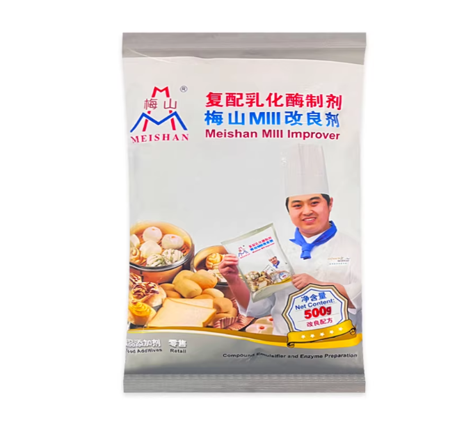 Meishan MIII Dough Improver – Professional Enzyme & Emulsifier Blend for Fluffier Bread, Baozi & Steamed Buns