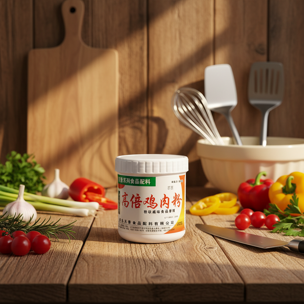 High-Power Chicken Flavor Powder Flavoring Agents Instant Noodles Snacks Savory Umami Seasoning 500g Jar 24-Month Shelf Life