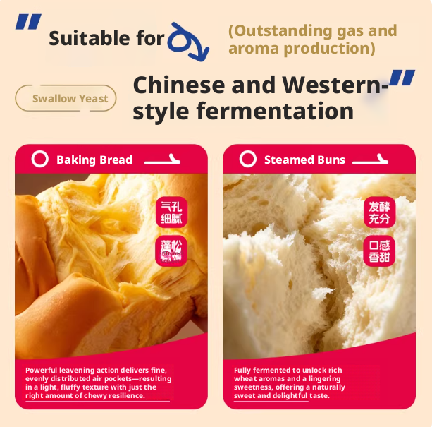 Lesaffre Saf Instant Yeast Low Sugar Tolerance Baking Yeast Active Dry Yeast for Bread Making Home Bakery Professional Use