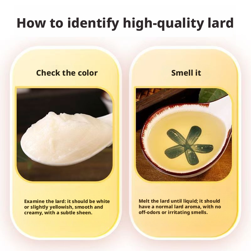 Lard Cooking Oil – Premium Rendered Pork Fat for Baking, Frying & Stir-Fry, Rich Aroma, 5kg Bulk Pack