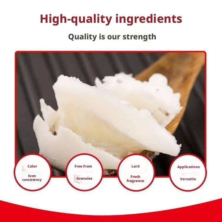 Lard Cooking Oil – Premium Rendered Pork Fat for Baking, Frying & Stir-Fry, Rich Aroma, 5kg Bulk Pack