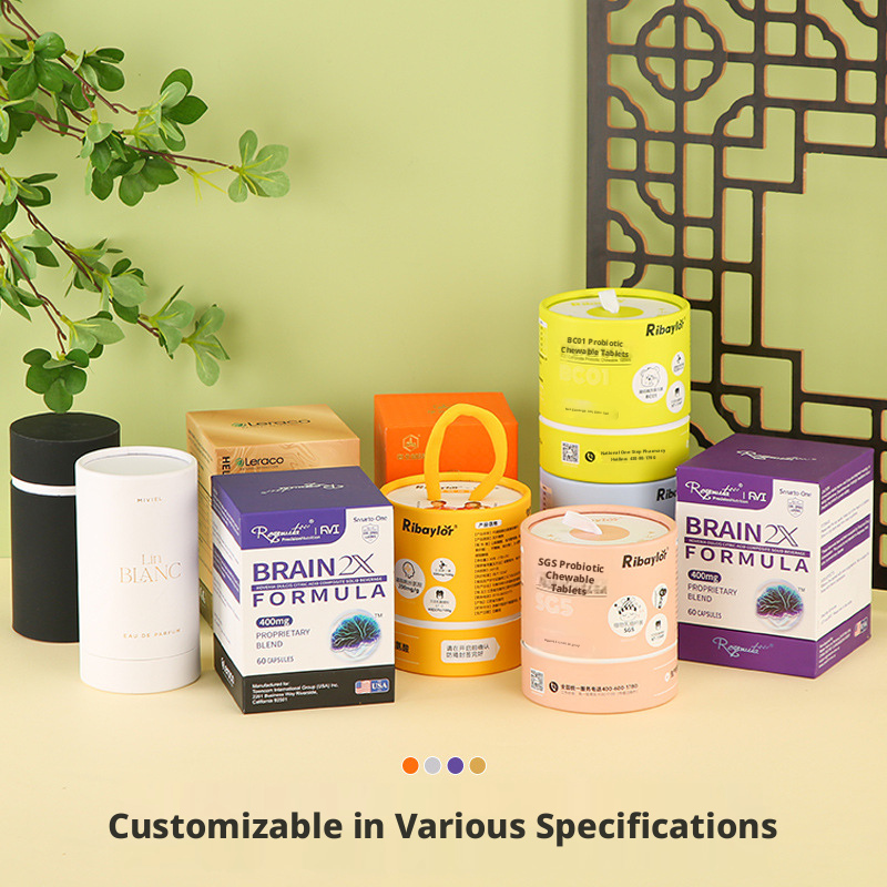 Custom packaging box Tiandi cover kraft paper box small batch white cardboard color printing cosmetic box custom