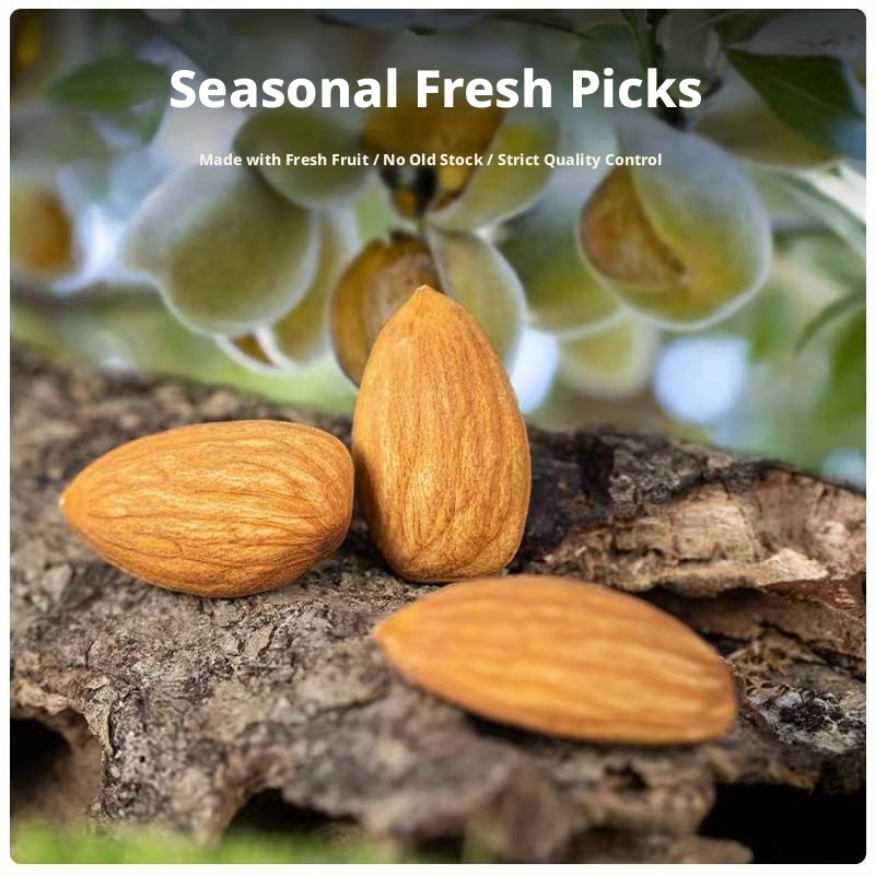 Premium Salted Baked Almonds-Natural Crunchy Snack High Protein & Vitamin E Non-GMO 2.3kg Pack for On-the-Go Energy