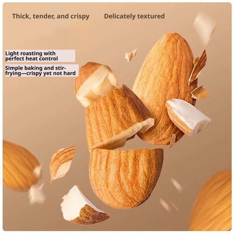 Premium Salted Baked Almonds-Natural Crunchy Snack High Protein & Vitamin E Non-GMO 2.3kg Pack for On-the-Go Energy